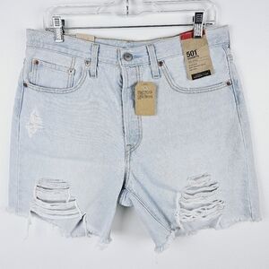 Levi's 501 Denim Shorts Light Wash NWT, size 31
